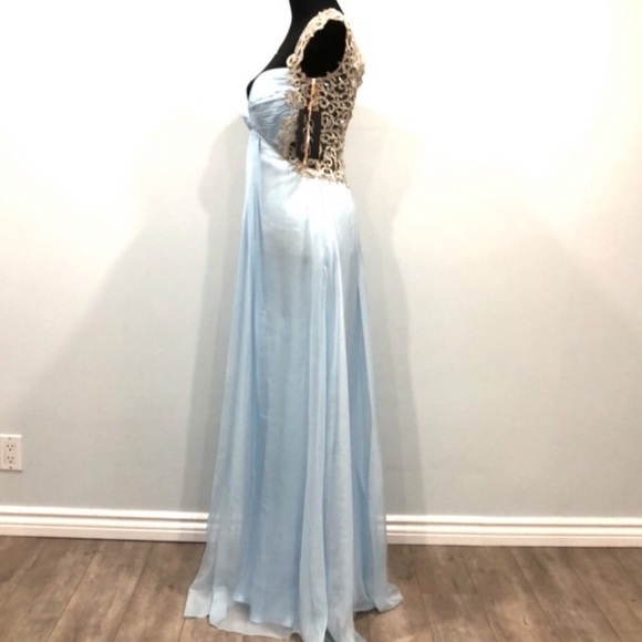 BNWT La Femme chiffon gown - Picture 7 of 12